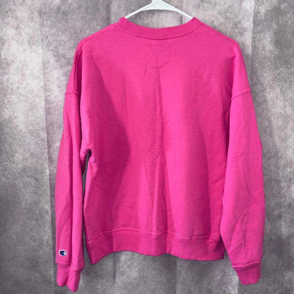 Champion Pink Sporty Athleisure Sweatshirt Womens Medium - Picture 2 of 8